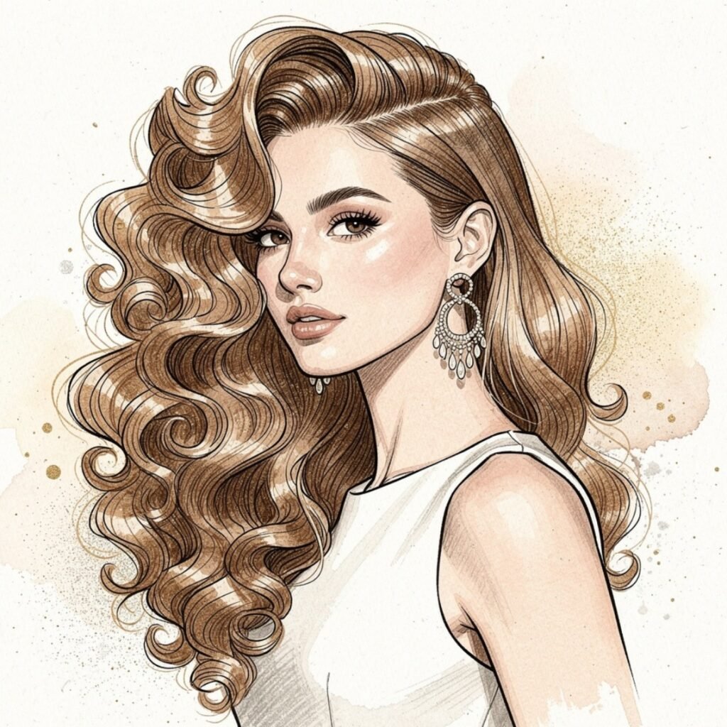 15 Curly Hairstyles Drawing Ideas for Artists and Beginners 10 curly hairstyles drawing