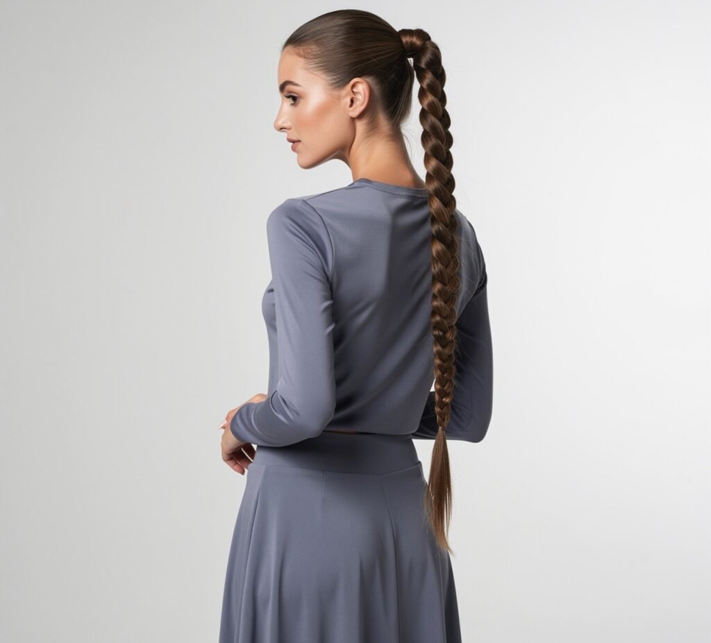 Dutch Braid Ponytail