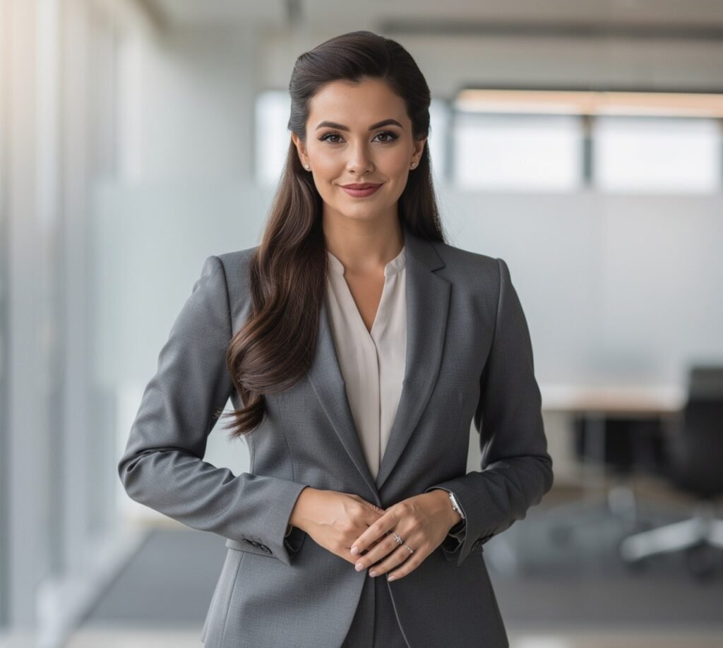 Best Work Hairstyles for Long Hair: 16 Chic & Office-Ready Looks 6 Half Up Half Down Style
