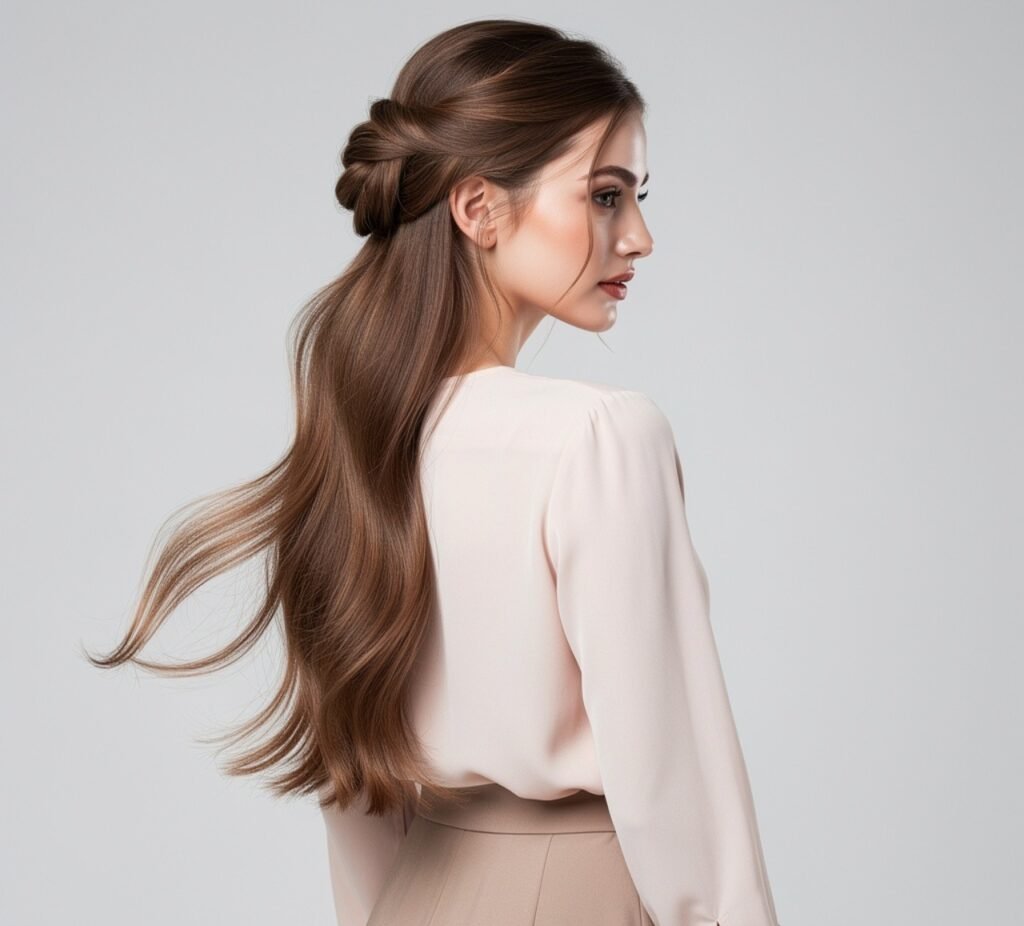 Half Up Twisted Style