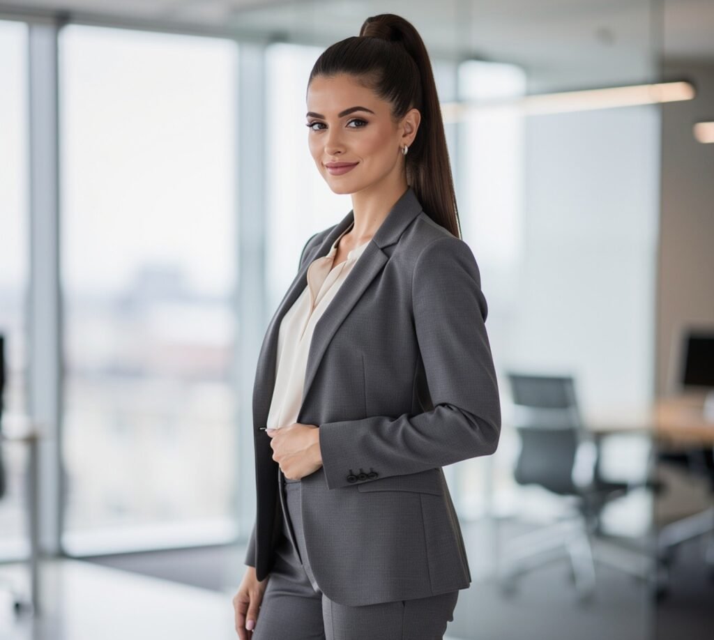 Best Work Hairstyles for Long Hair: 16 Chic & Office-Ready Looks 3 High Professional Ponytail
