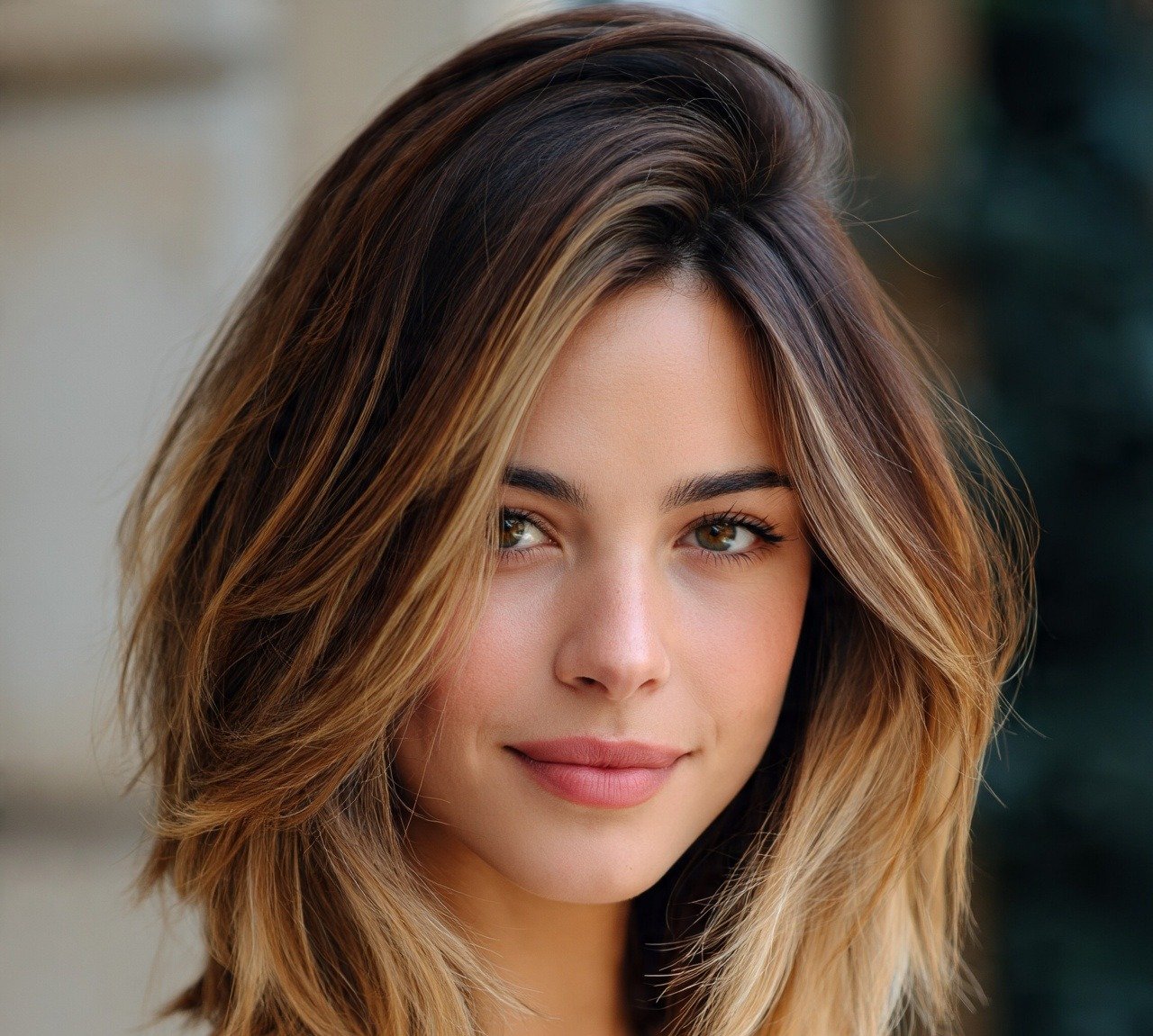 Lob with Layers and Balayage For Long Hair