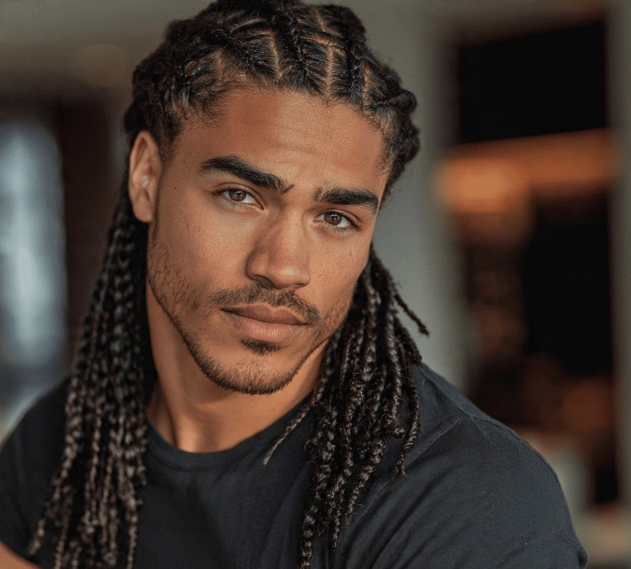 Long Braids Haircut for Men