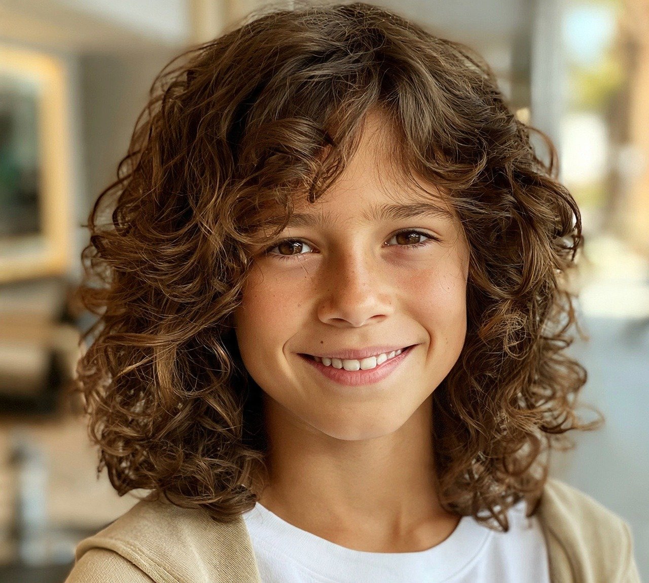 Long Curly Hair For Boy