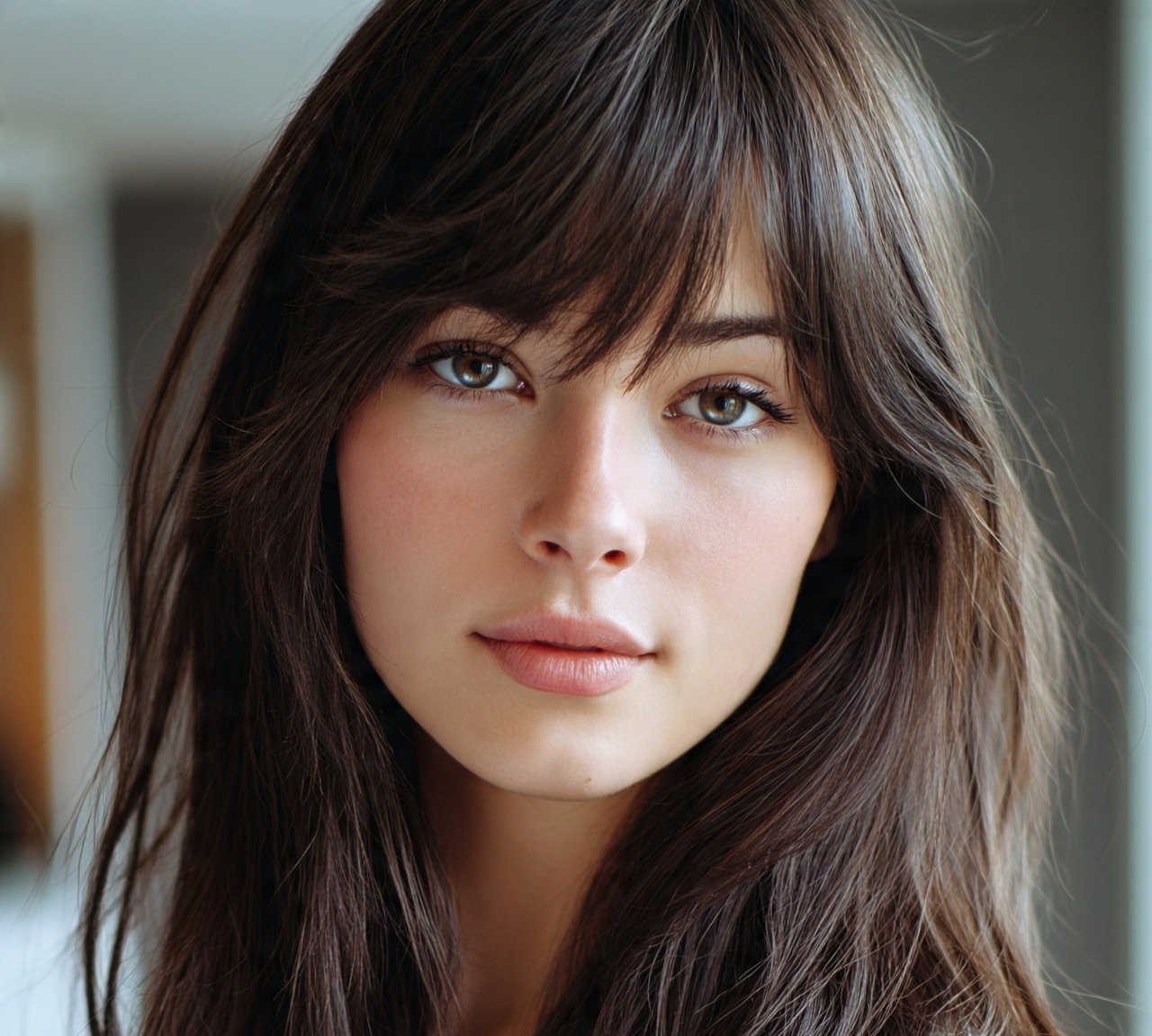 Long Hair with Wispy Bangs