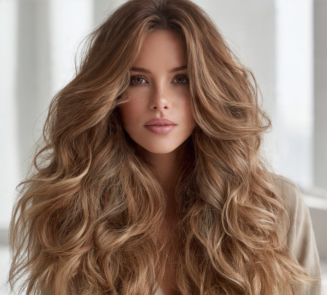 Long Layers for Wavy Hair with Face Framing