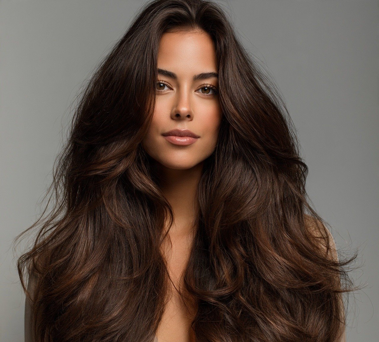  Long Layers with Face Framing for Thick Hair