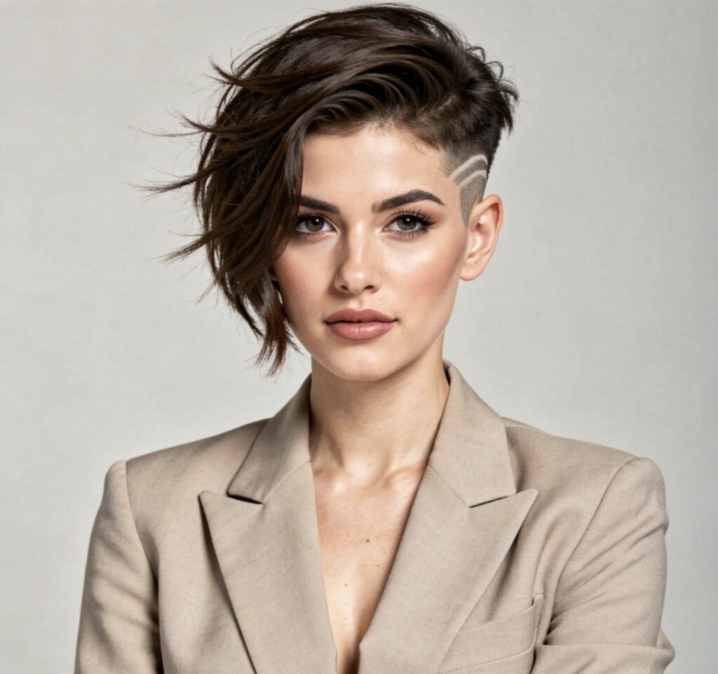 Long Pixie with Curtain Bangs