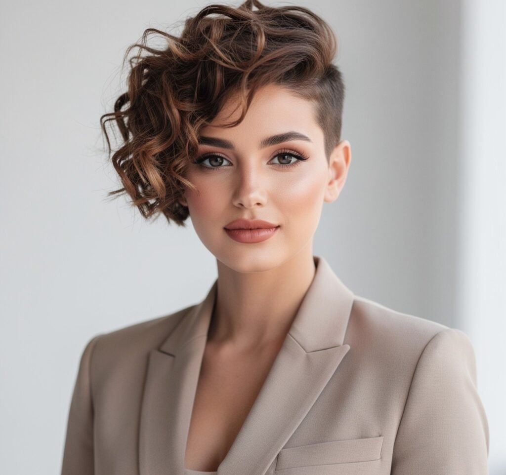 Long Pixie with Natural Curls