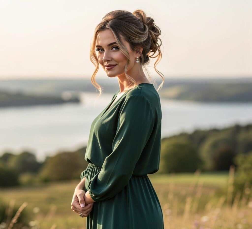 Loose Wavy Updo