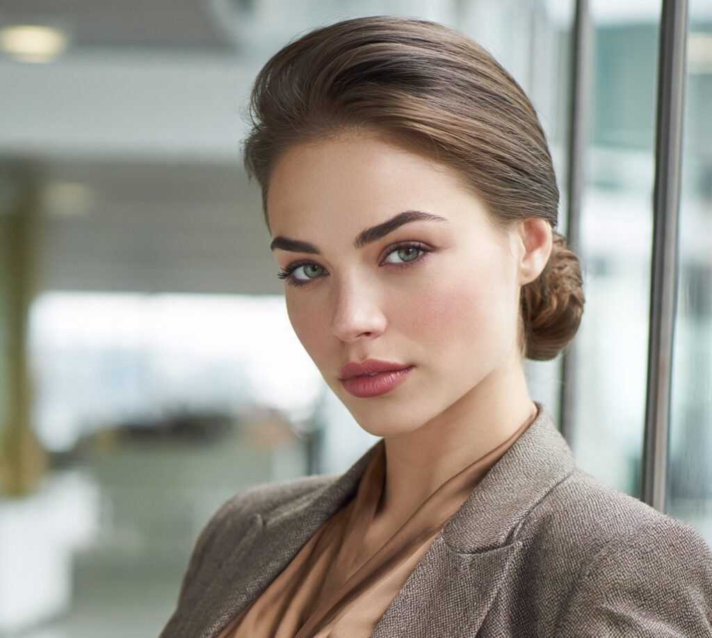 Best Work Hairstyles for Long Hair: 16 Chic & Office-Ready Looks 14 Low Bun with Side Part