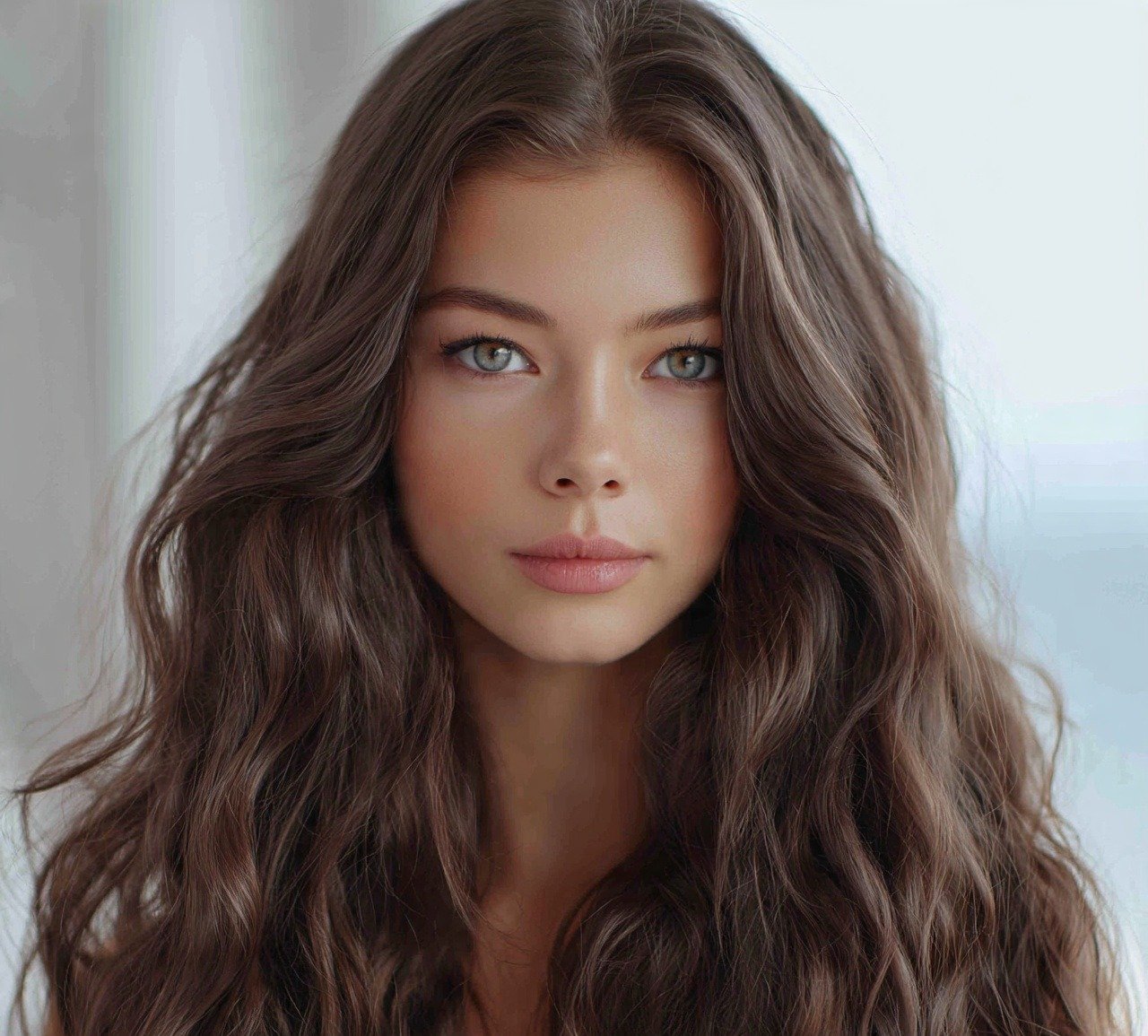 Mermaid Waves Long Hair For Round Face