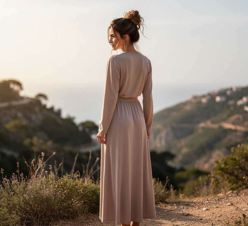 13 Best Beach Hairstyles for Long Hair That Stay Effortless and Chic 6 Messy Bun with Tendrils