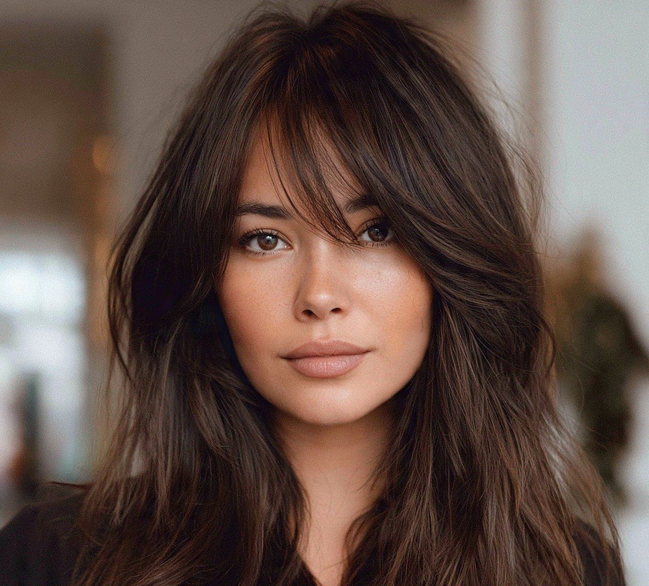 Side Bang Shag  For Long Hair