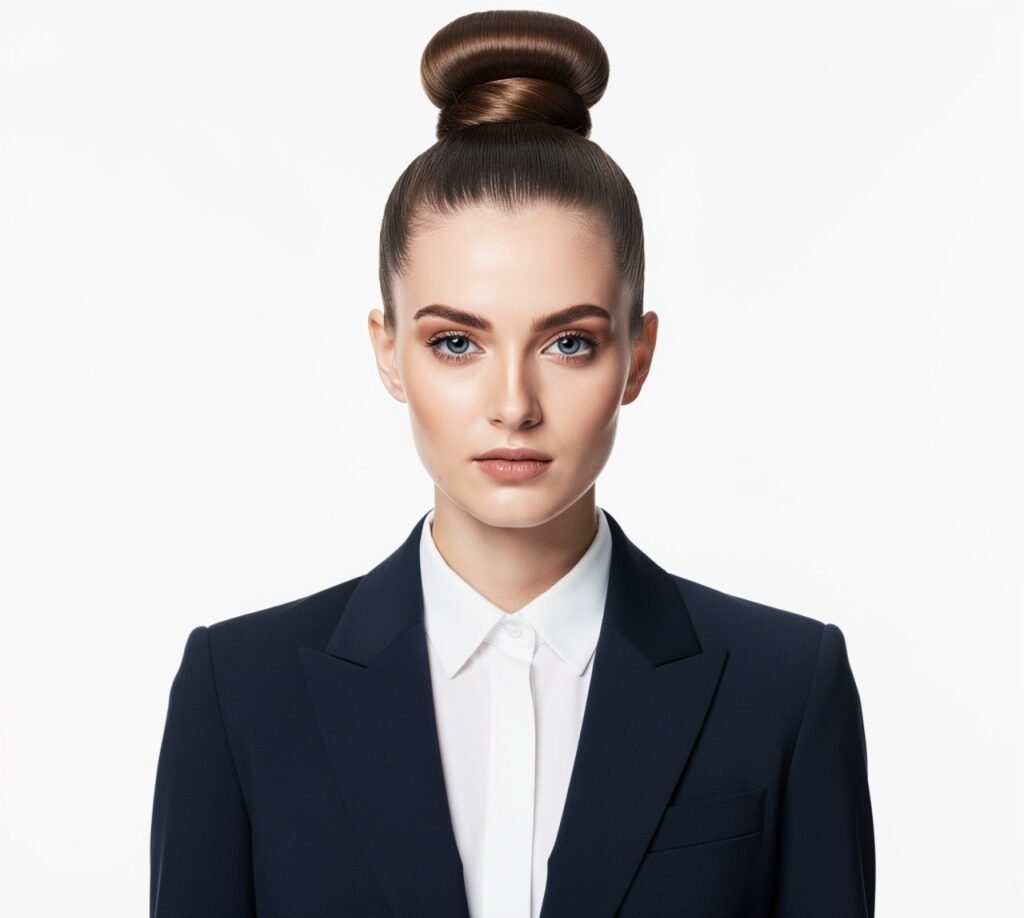14 Trending Hairstyles for Long Length Hair That Flatter Every Texture in 2026 9 Sleek High Bun 1