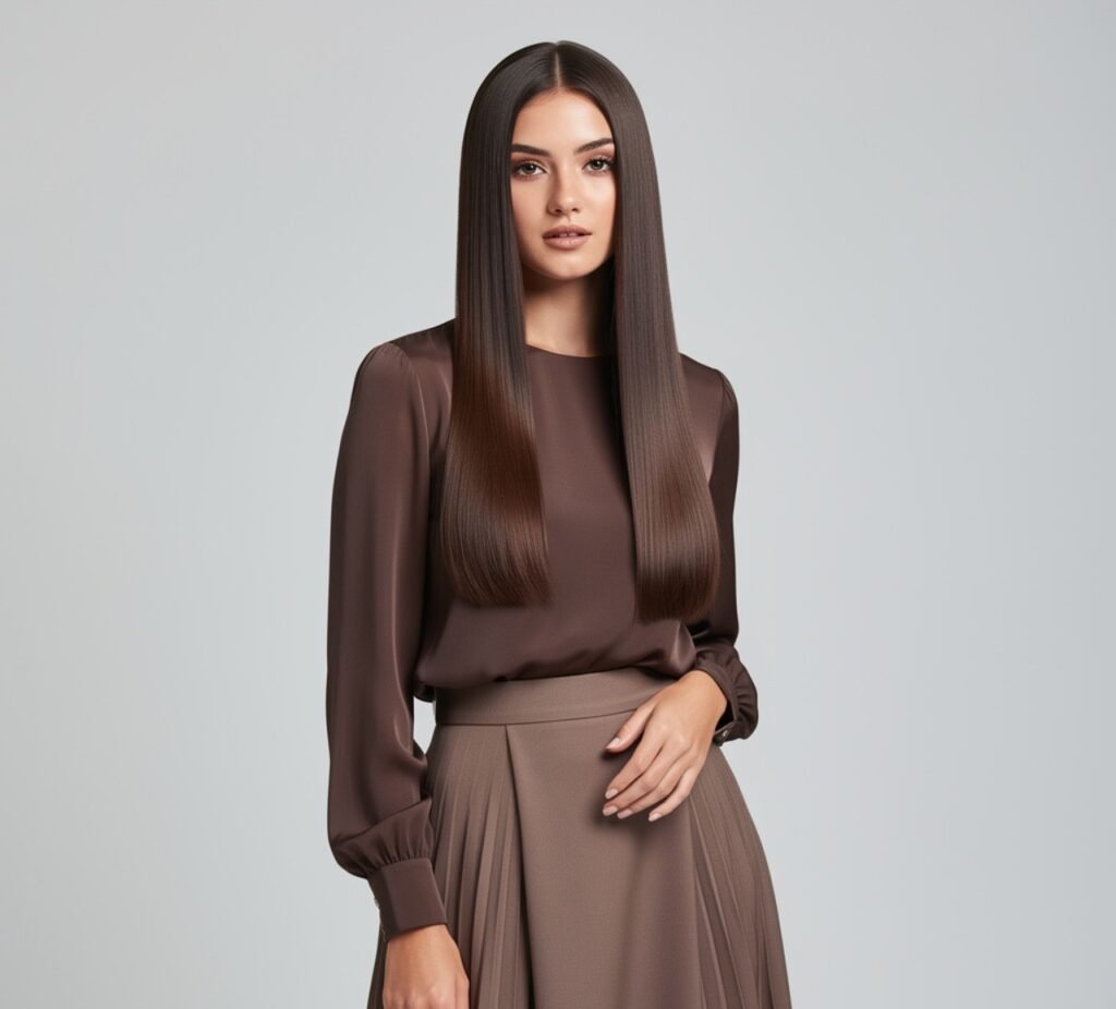 Sleek Straight Blowout 1
