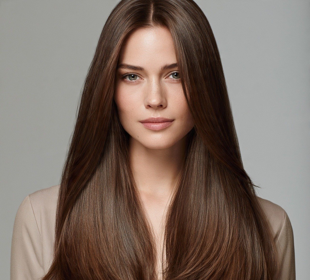 Straight Long Layers for Thick Hair