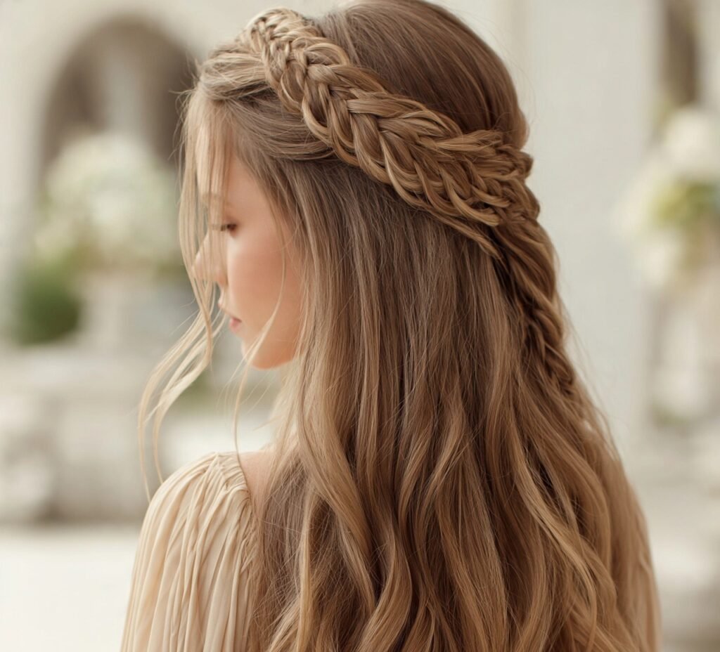 Elegant Hairstyles for Long Hair: 15 Beautiful Styles for Every Occasion 11 Waterfall Braid with Flowing Length