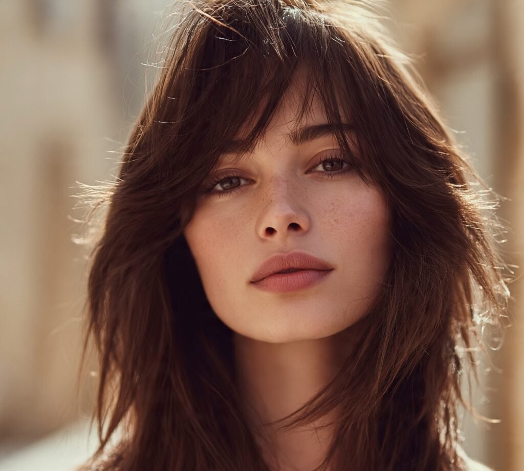 14 Best Long Face Hairstyles for Women to Soften and Balance Facial Features 8 Wolf Cut