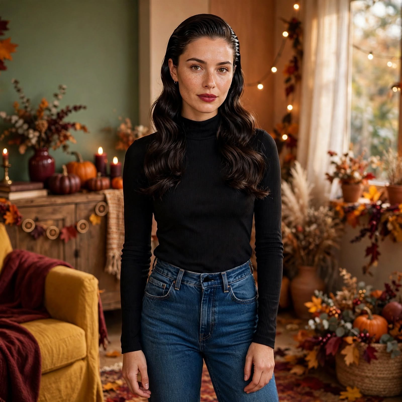 1. Vampire Slick Back Waves Halloween Hairstyles