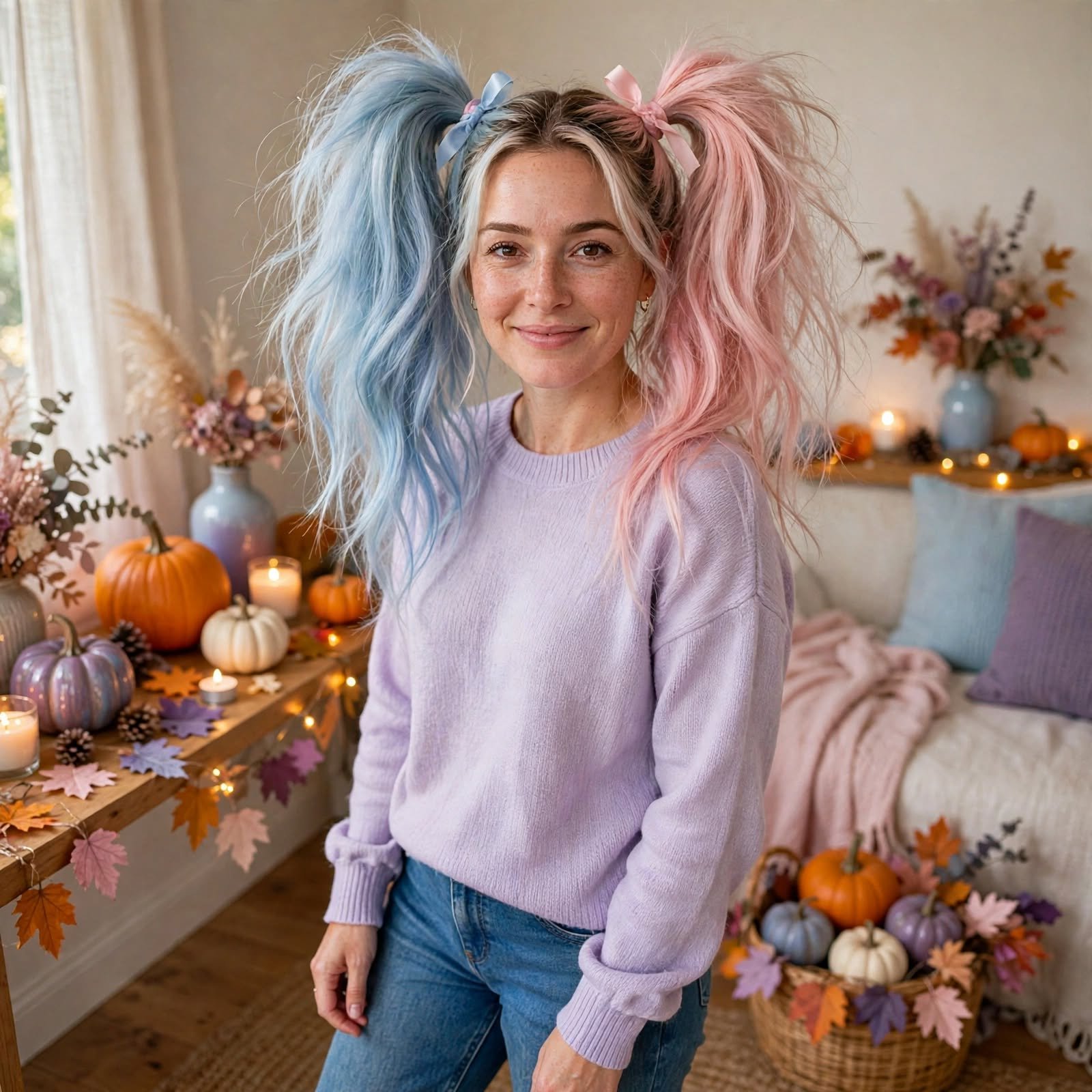 13. Harley Quinn Pastel Pigtails Hairstyles for Women