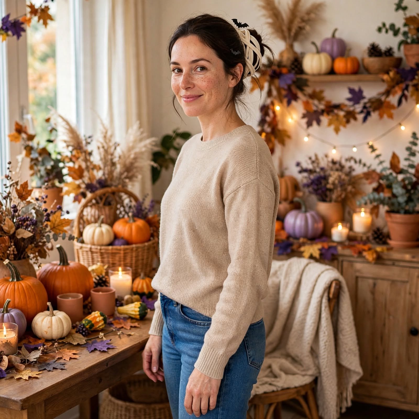 14. Mummy Bandage Bun Halloween Hairstyles Easy