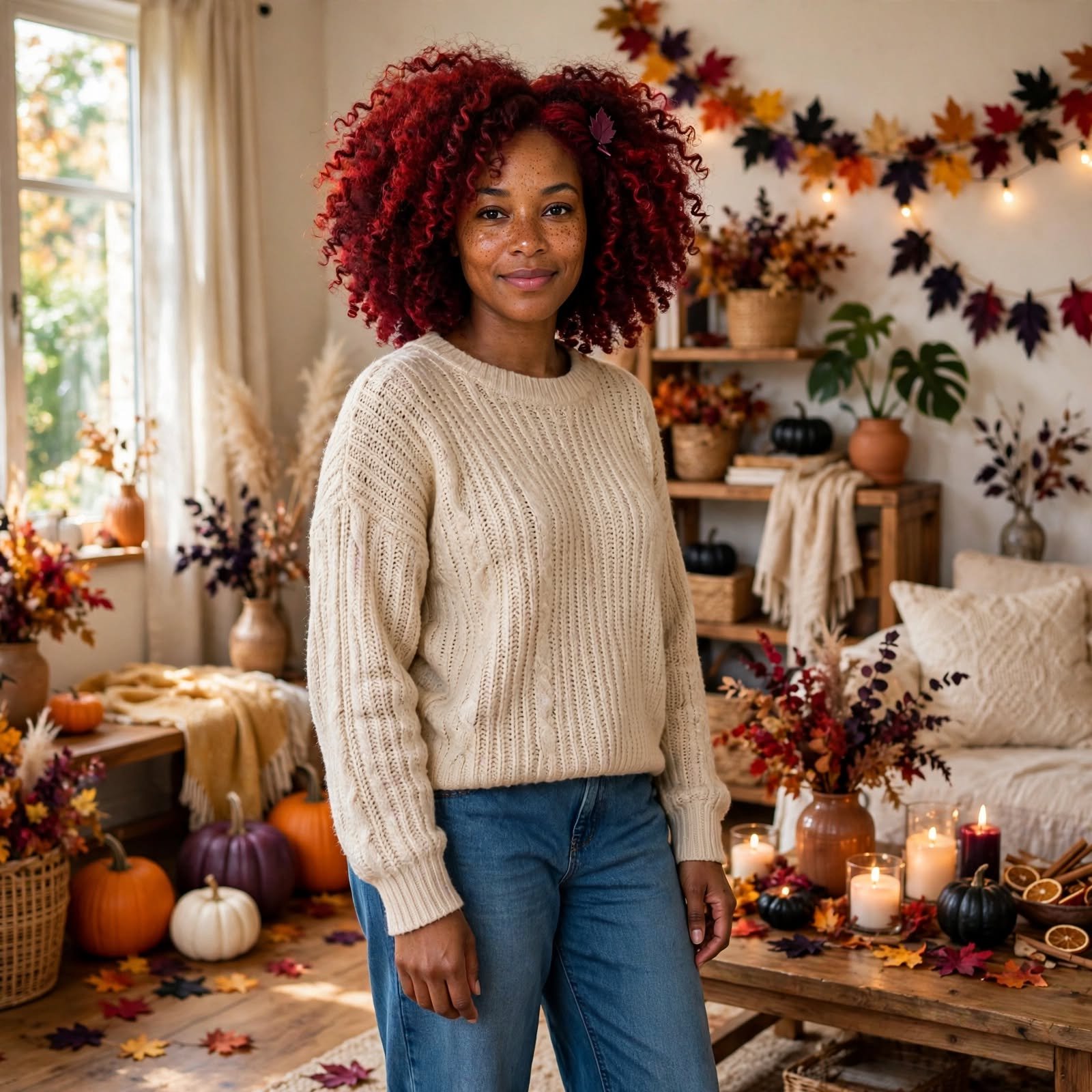 6. Crimson Wash and Go Halloween Hairstyles Black Women 1