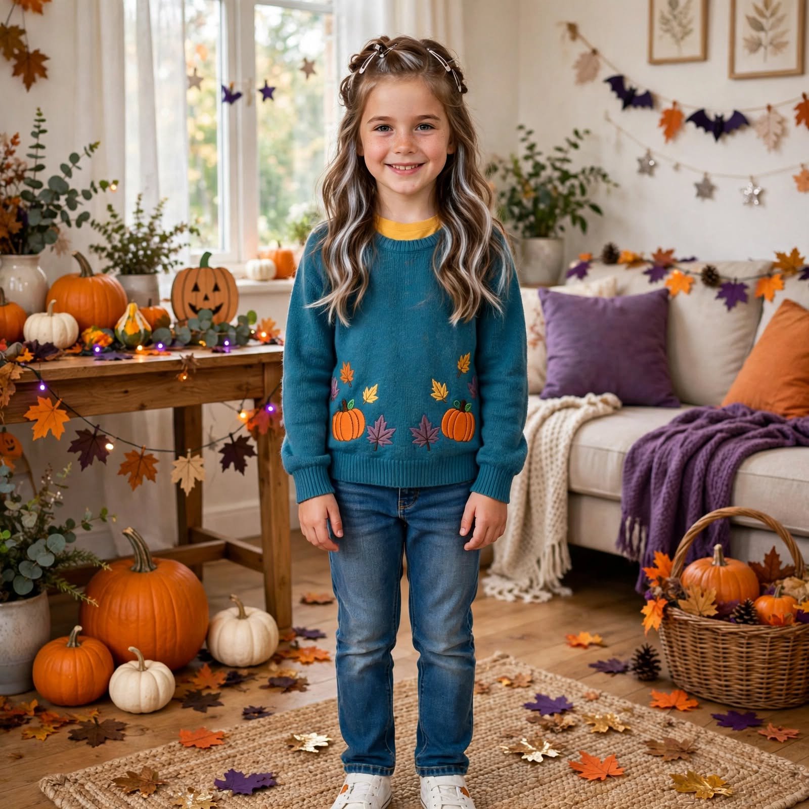7. Ghostly White Streaks Halloween Hairstyles for Kids