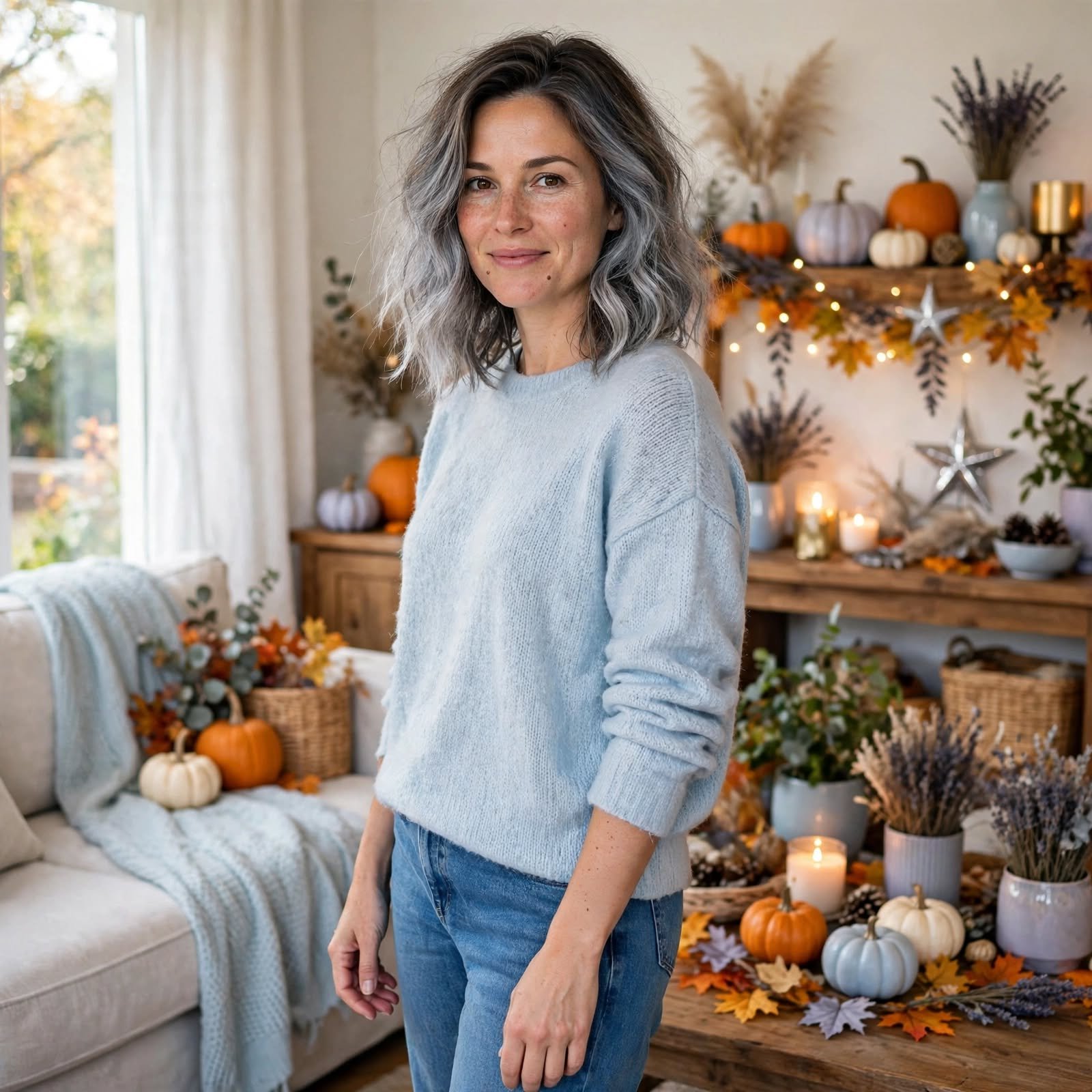 9. Ghostly Silver Temporary Color Spray Halloween Hairstyles Easy