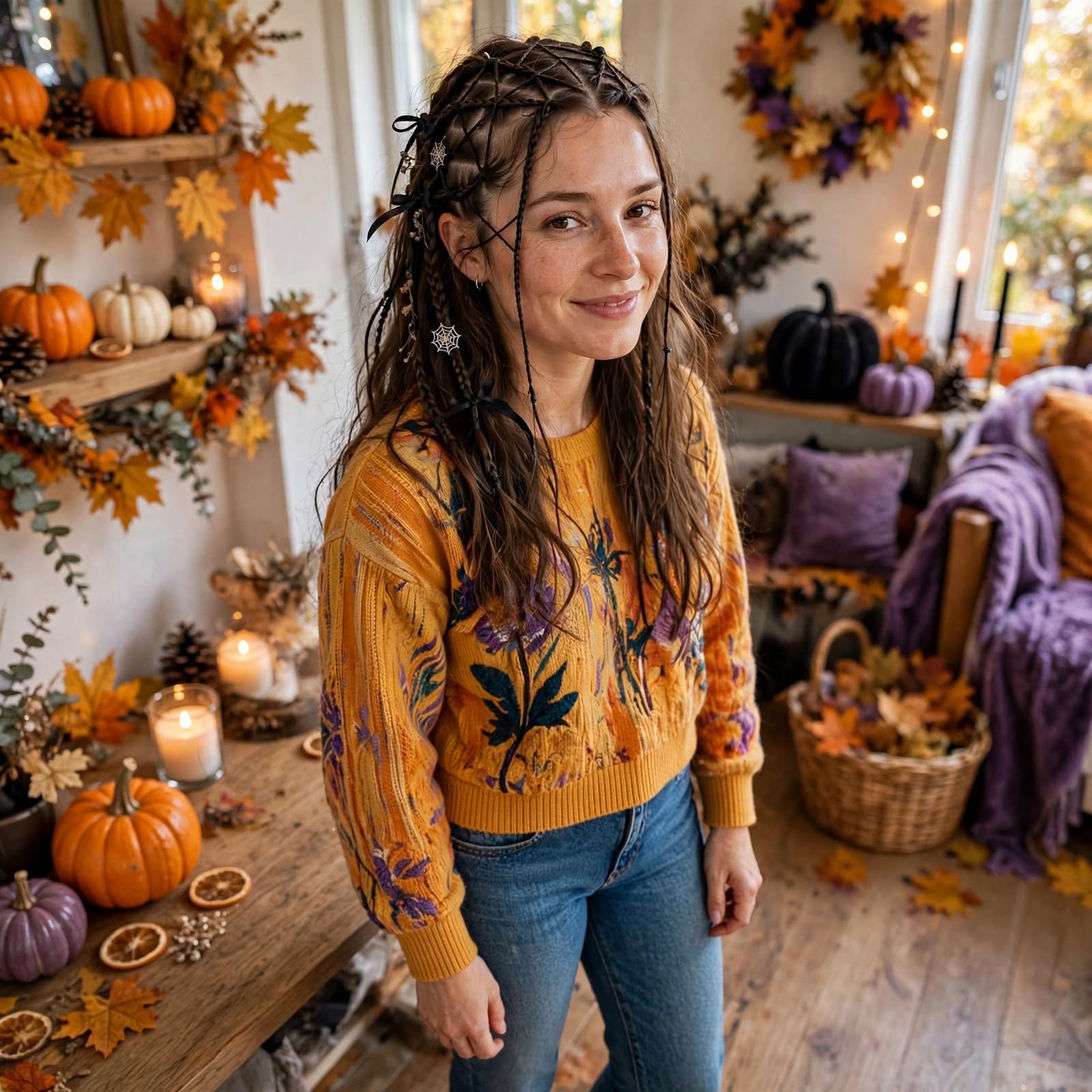 9. Spider Web Braids Hairstyles for Women
