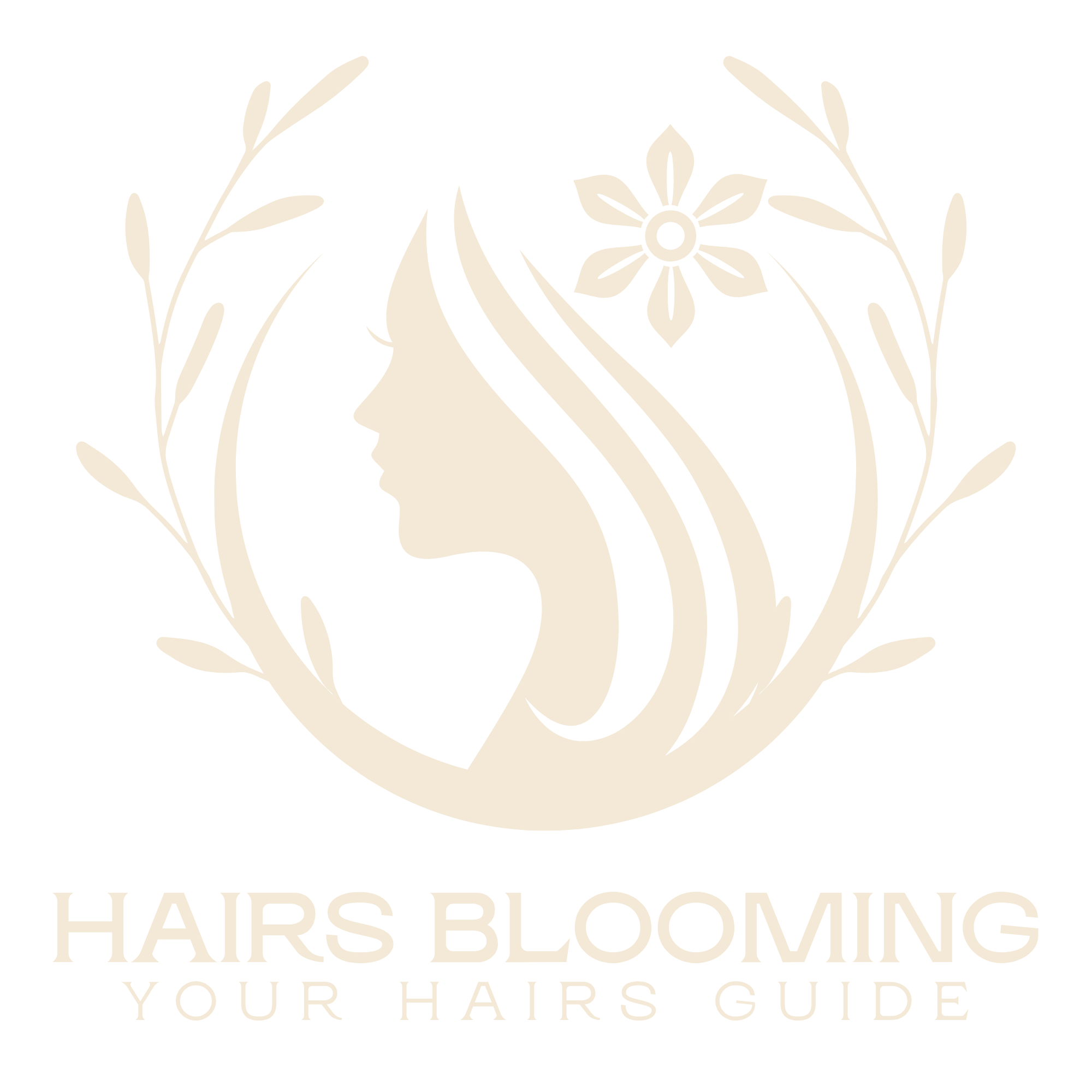 Hairs Blooming Logo