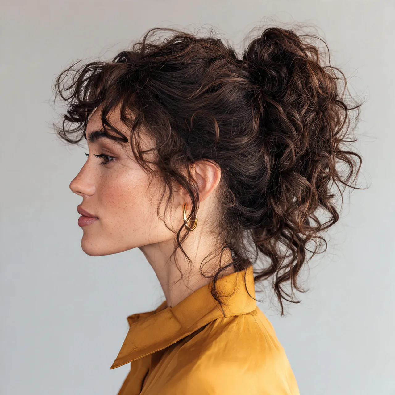 Voluminous Curly Afro