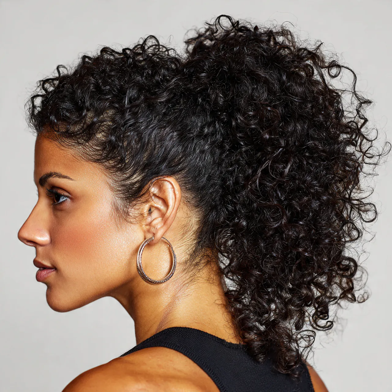 Curly Ponytail