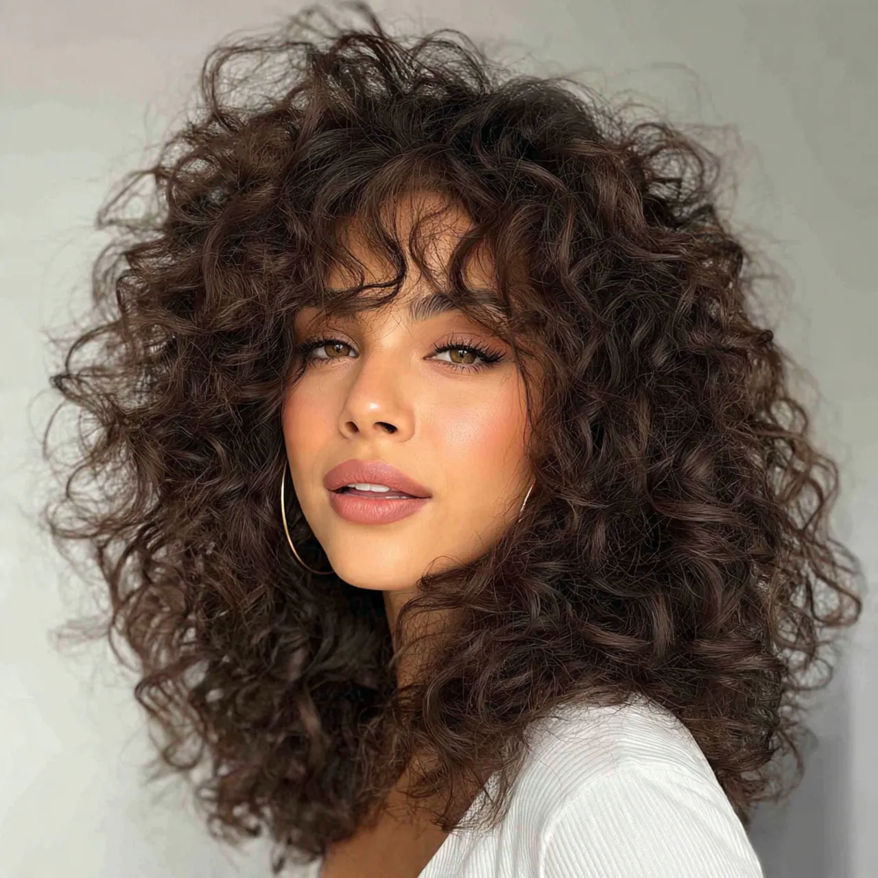 Curly Voluminous Blowout