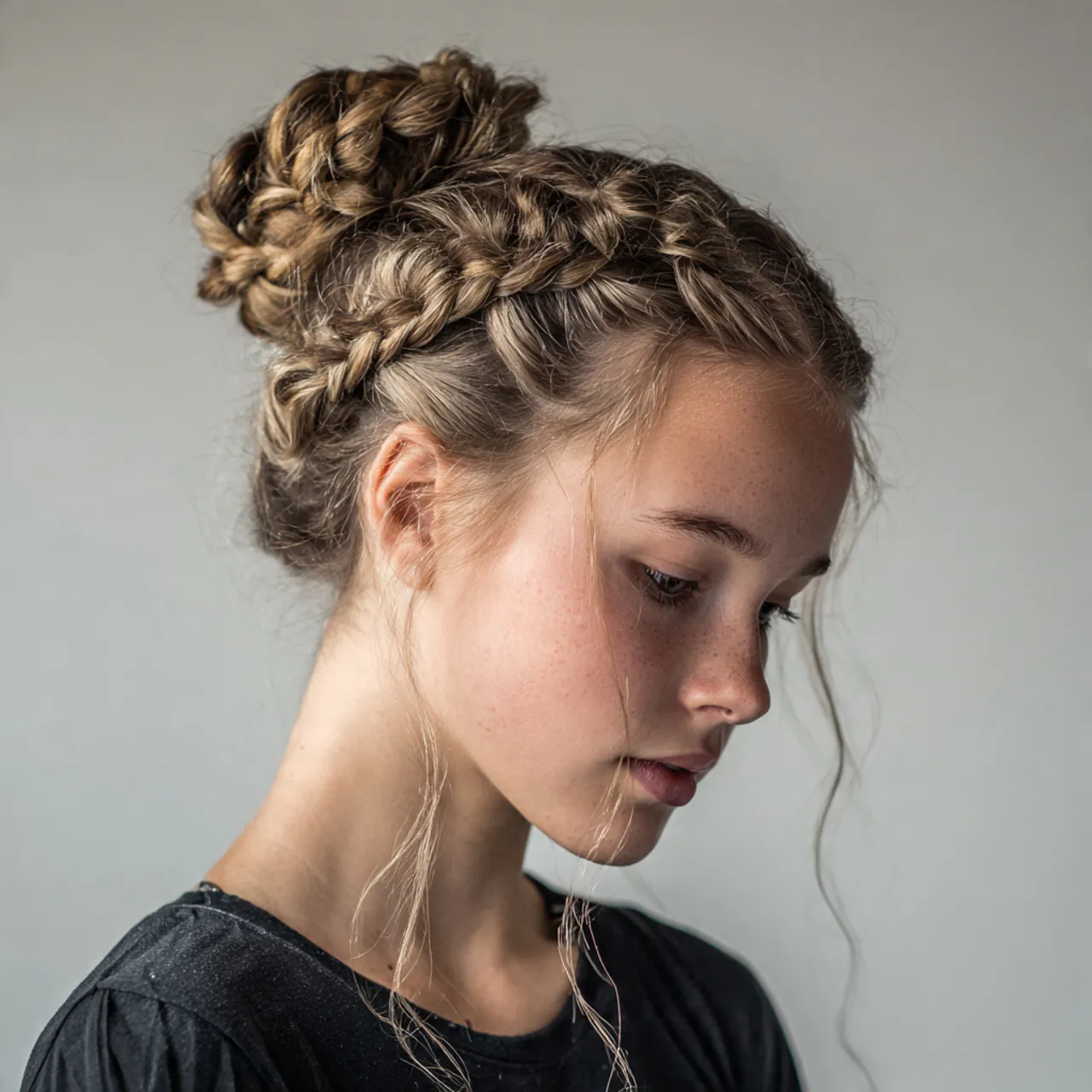 Braided Bun For Teens