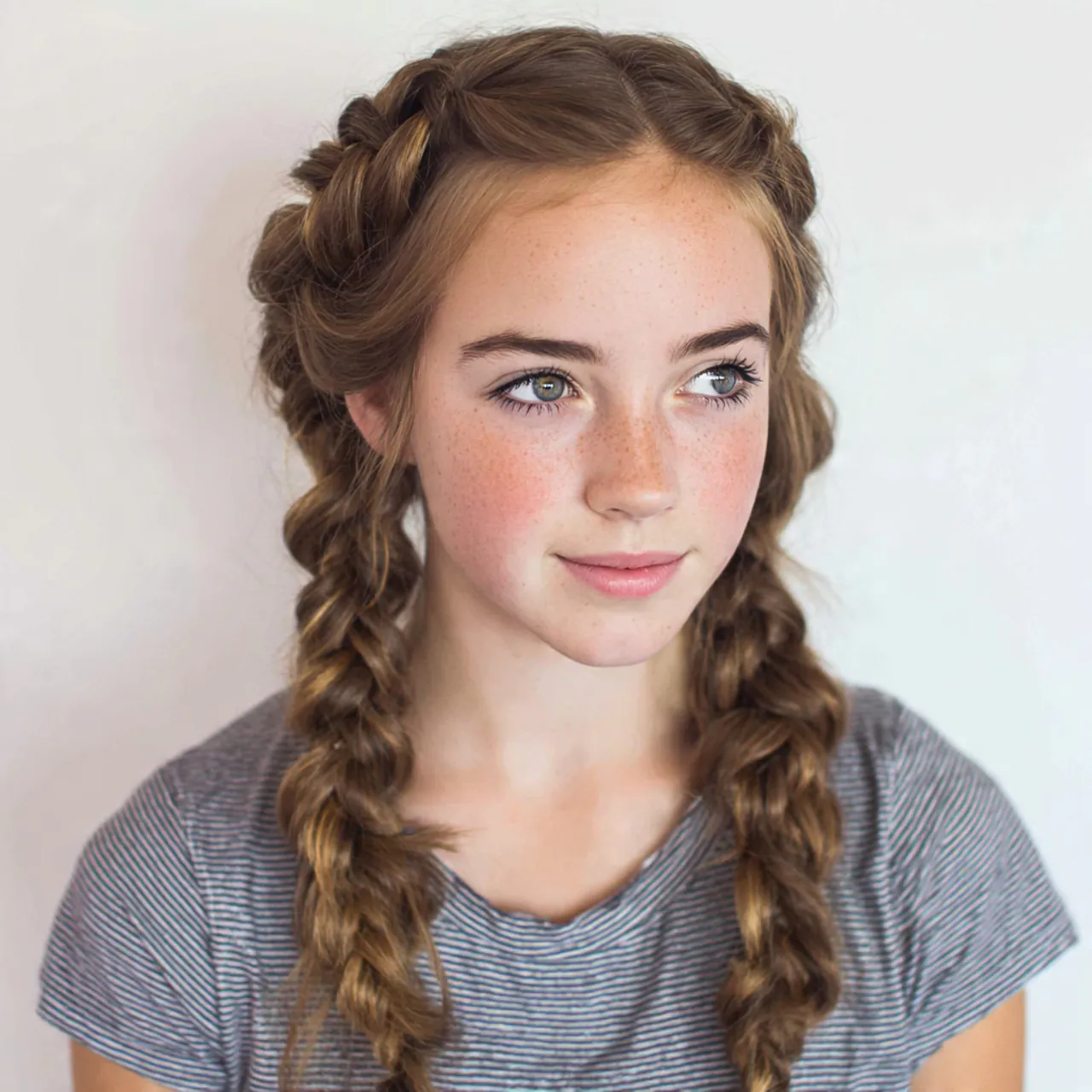 Double Side Braids For Teens
