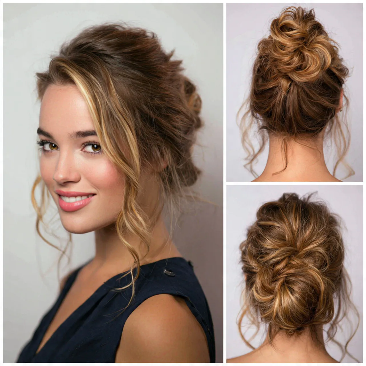 Half Up Bun