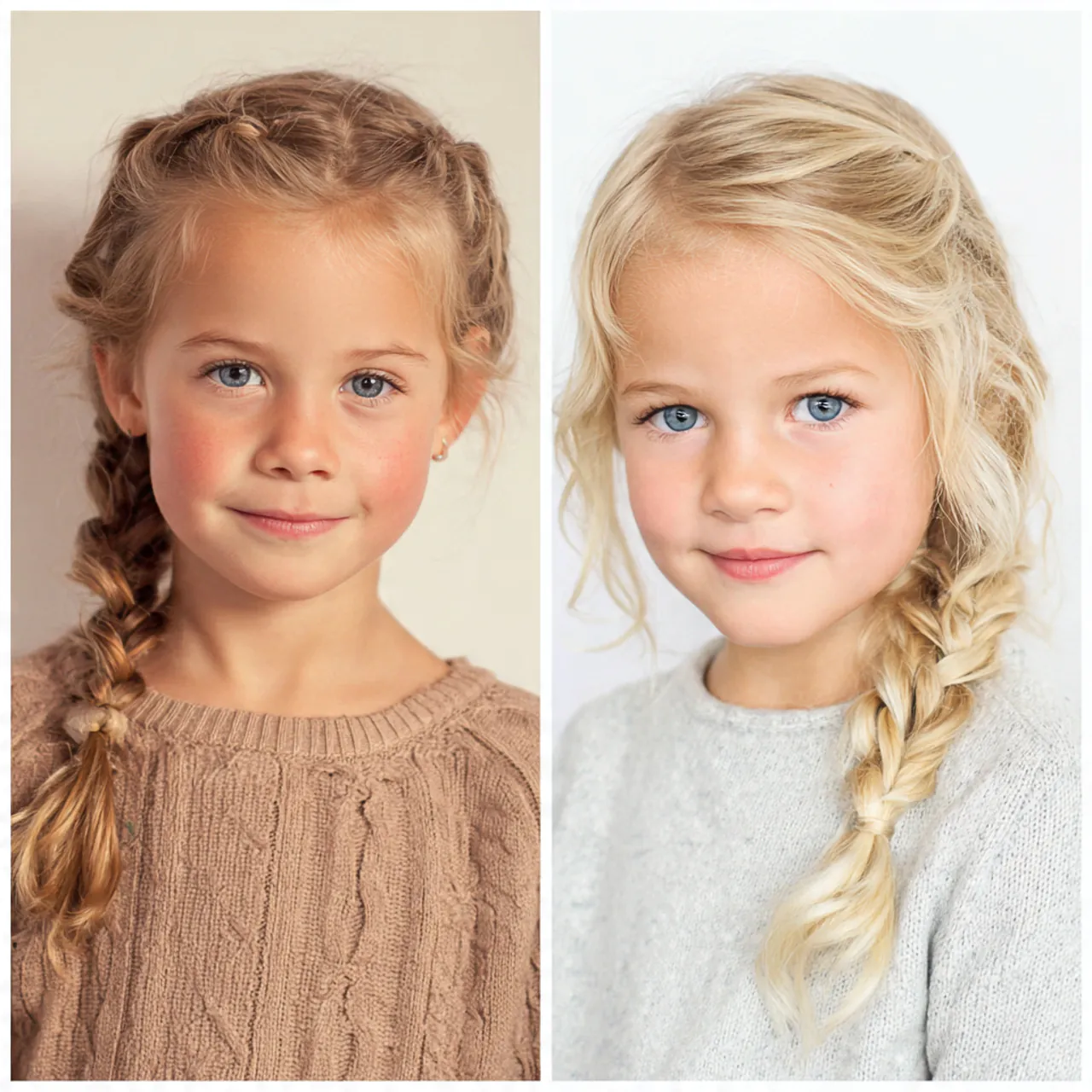 side braids for kids