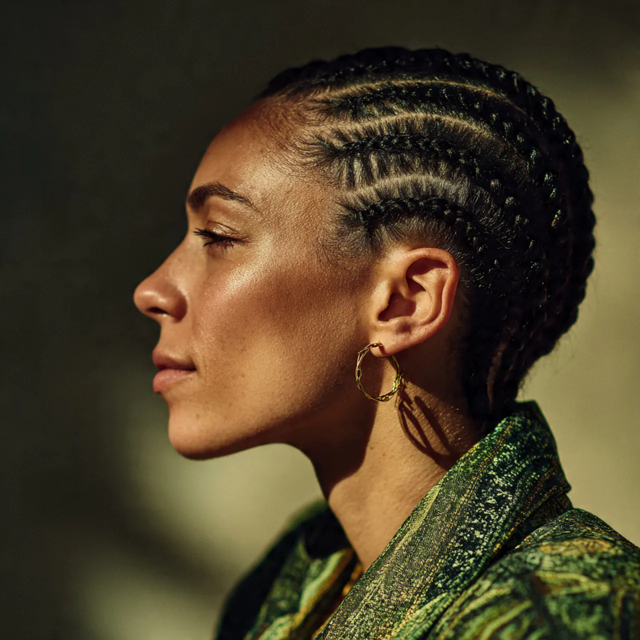 15 Trending Short Braided Hairstyles That Look Stylish & Easy 12 a single photo of a person with cornrows on short