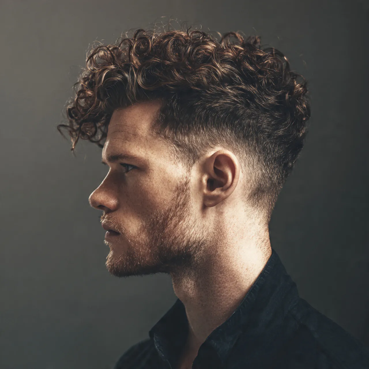 Curly Hairstyles Men: 17 Trendy Looks to Try 7 a single portrait of a stylish man with a curly qu