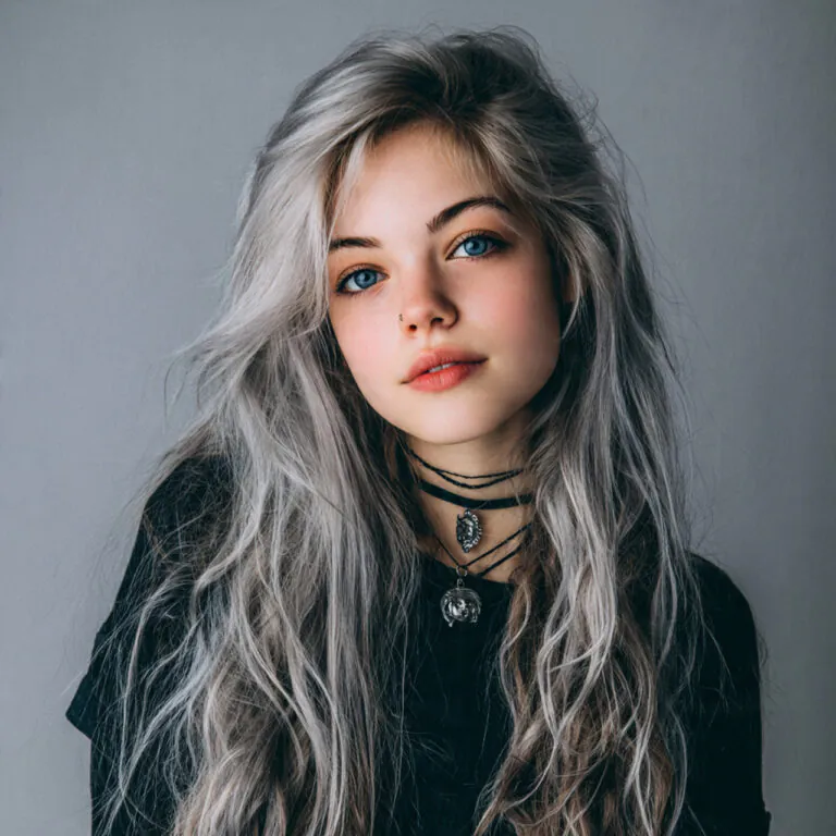 wolf cut long hair