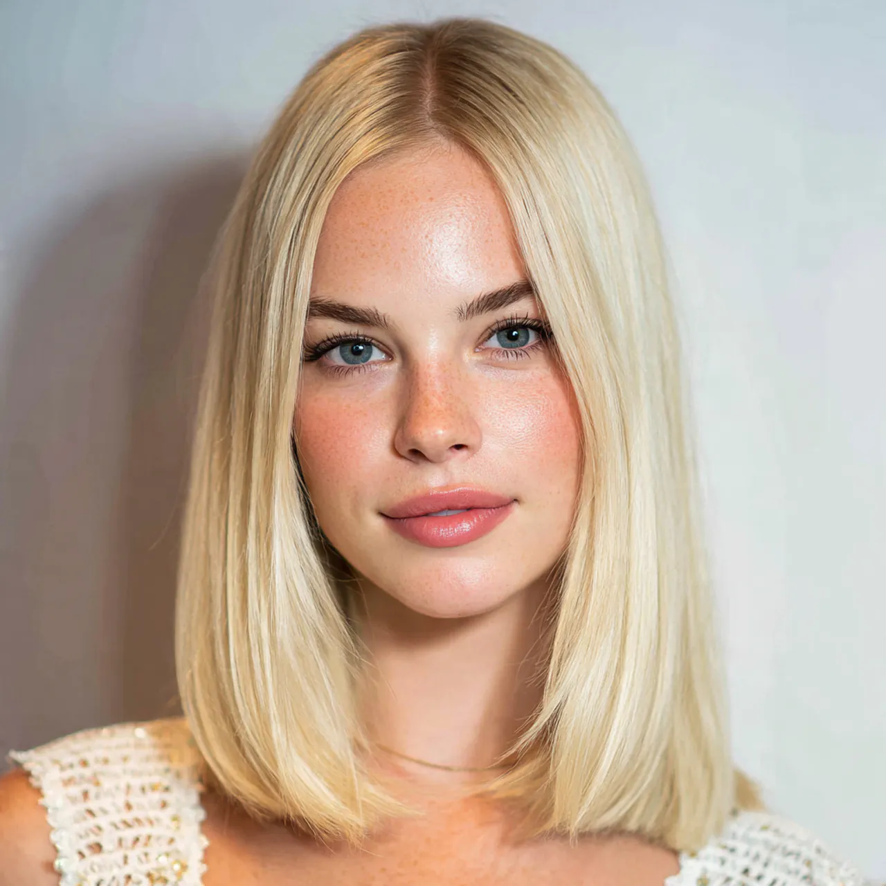 13 Cute Hairstyles for Medium Hair: Trendy & Easy Ideas 5 blunt cut hairstyleswith middle part