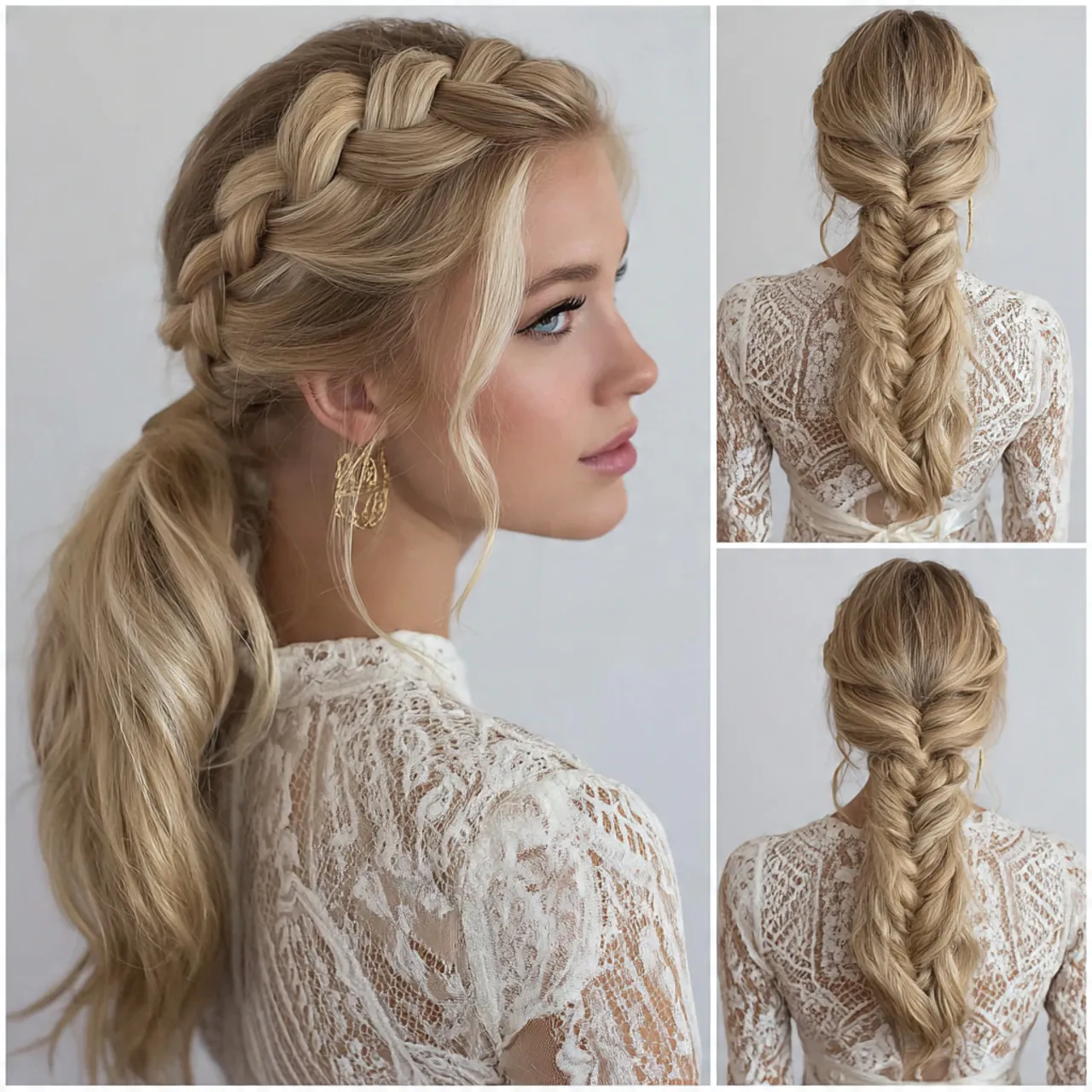 15 Trending Ponytail Hairstyles for Curly Hair: Cute & Stylish Ideas 7 braided base ponytail hairstyles