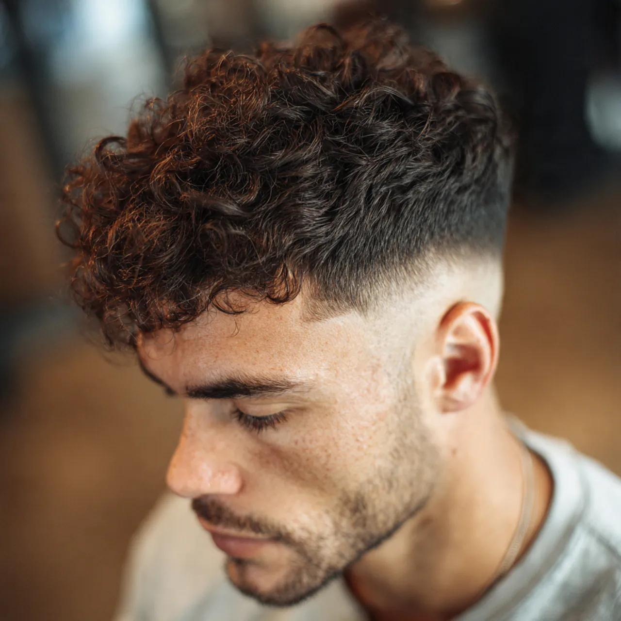 Curly Hairstyles Men: 17 Trendy Looks to Try 3 curly fade haircut for men stylish modern mens hai
