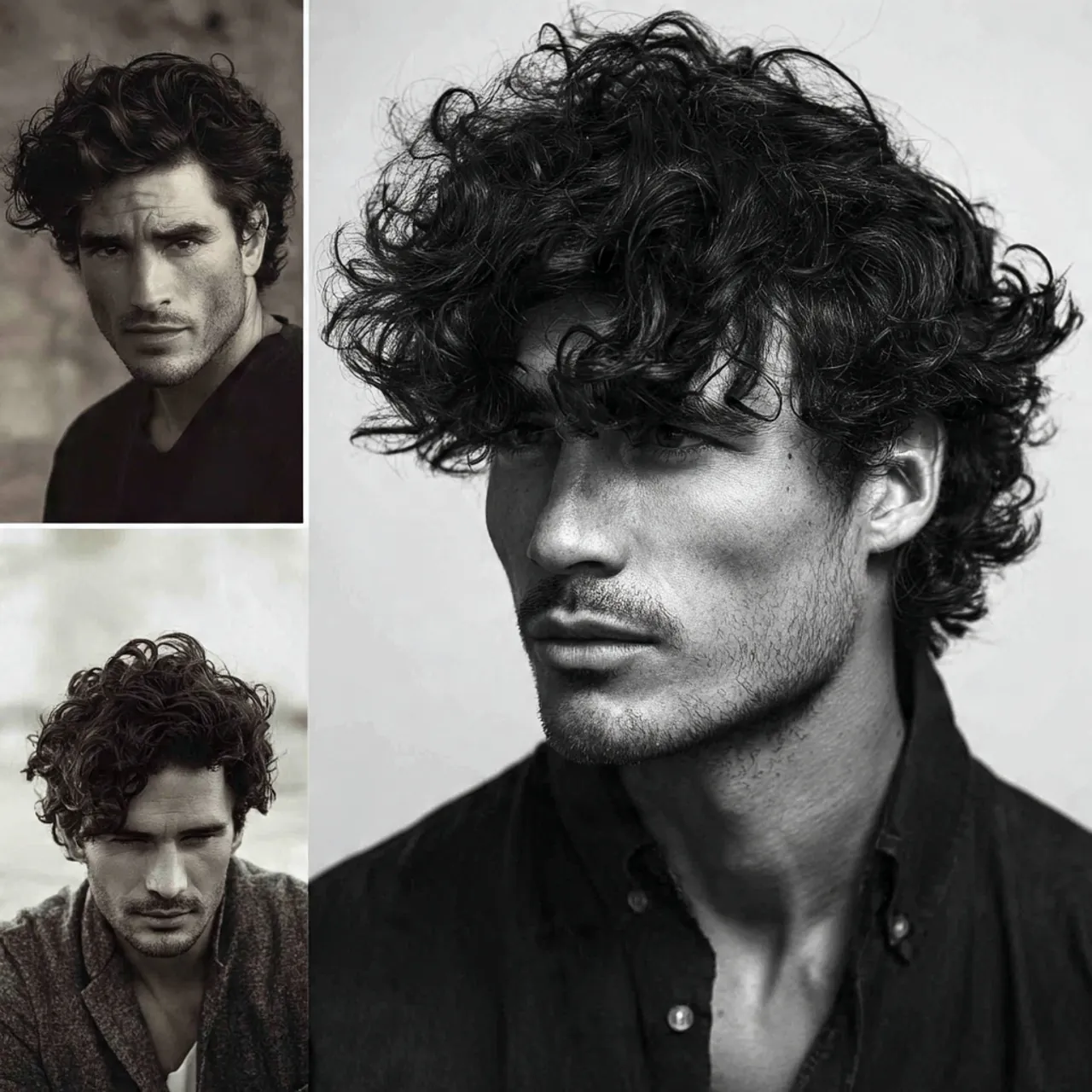 curly fringe for men