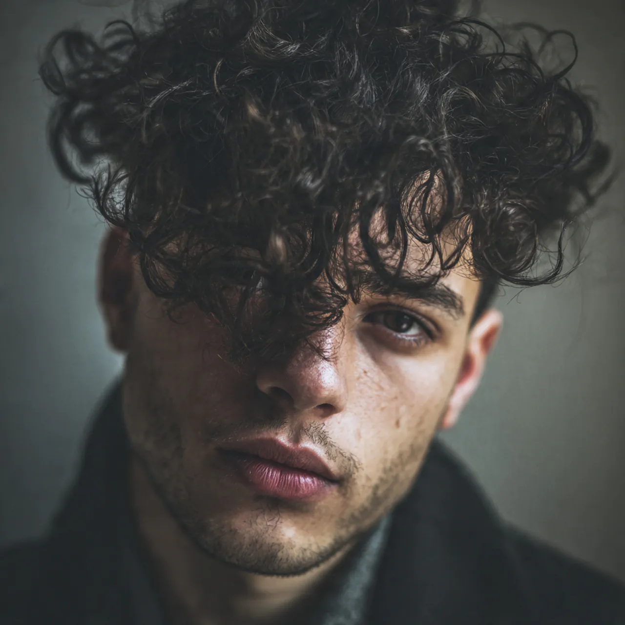 Curly Hairstyles Men: 17 Trendy Looks to Try 8 curly fringe hairstyle for men single portrait mod