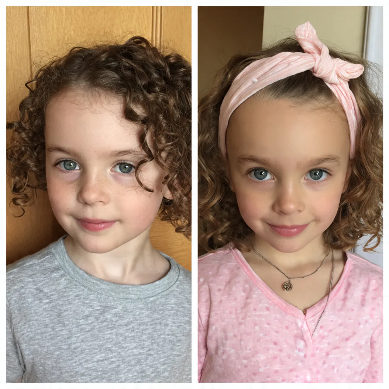 curly headband style for school