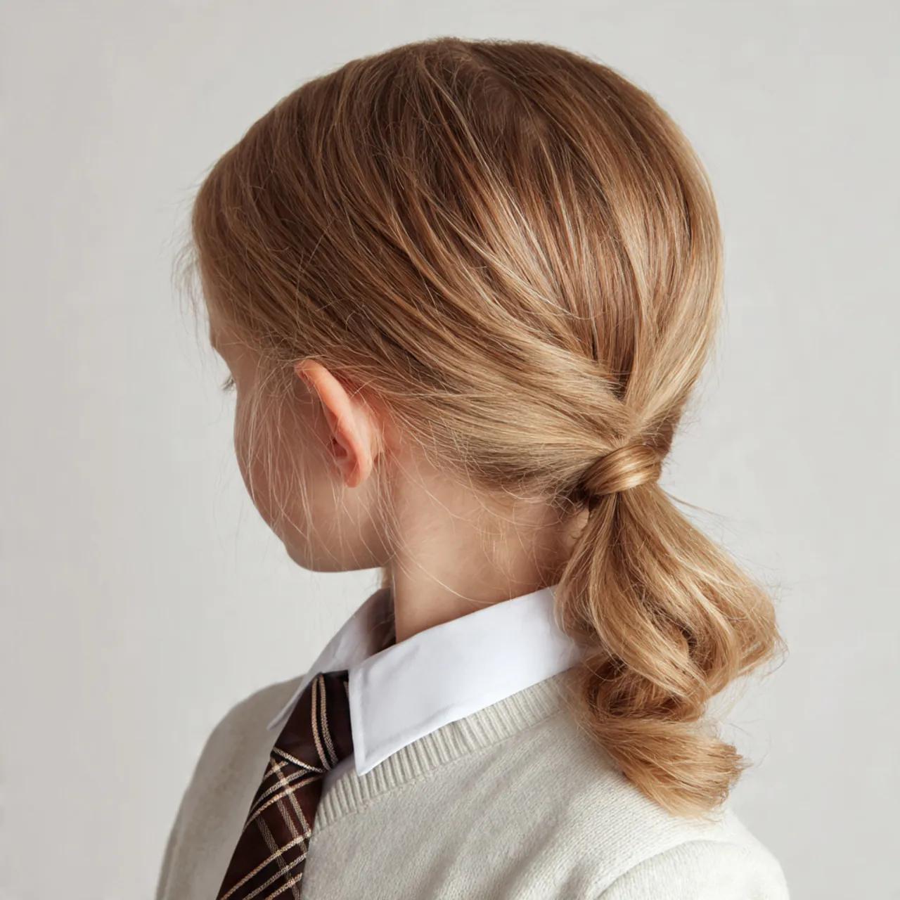 15 Trending Cute School Hairstyles for Effortless Daily Style 6 cute low ponytail school hairstyle on a teenage gi