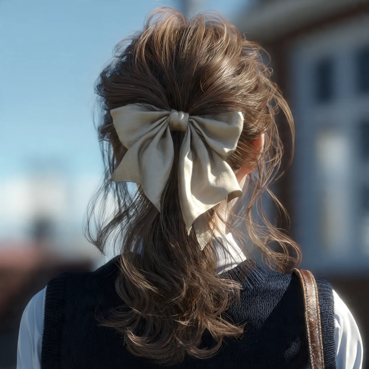 15 Trending Cute School Hairstyles for Effortless Daily Style 4 cute school hairstyle half up bow style single gir 1