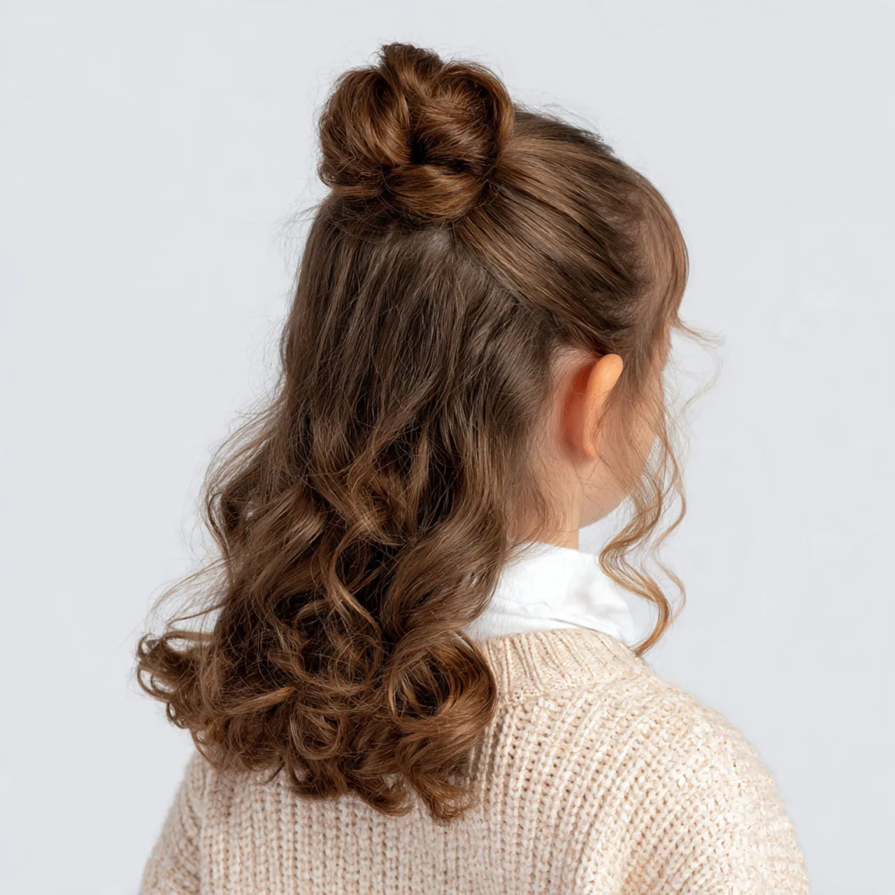 15 Trending Cute School Hairstyles for Effortless Daily Style 14 half up bun cute school hairstyle single photo kaw